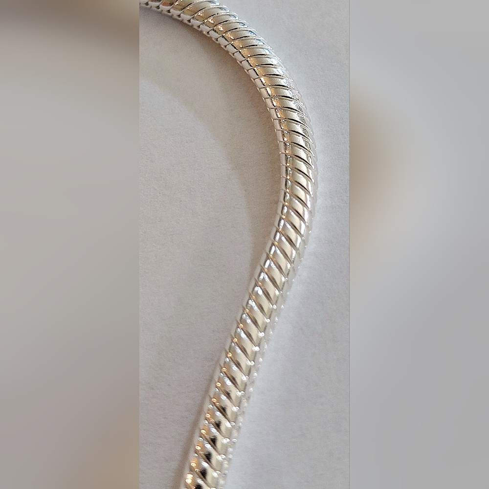 Authentic NEW Pandora Snake Chain Slider Bracelet S925ALE CZ - Picture 3 of 10